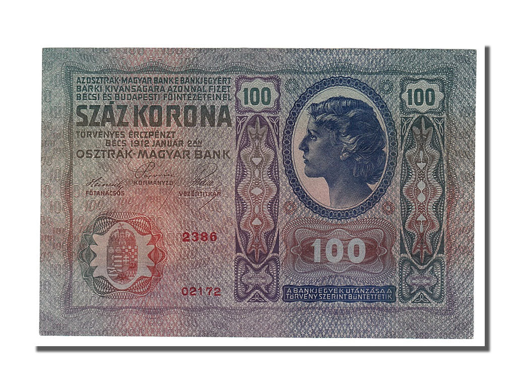 Austria, 100 Kronen, 1912, KM #12, 1912-01-02, UNC(65-70), 2386