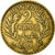 Coin, Tunisia, Anonymous, 2 Francs, 1921, Paris, EF(40-45), Aluminum-Bronze
