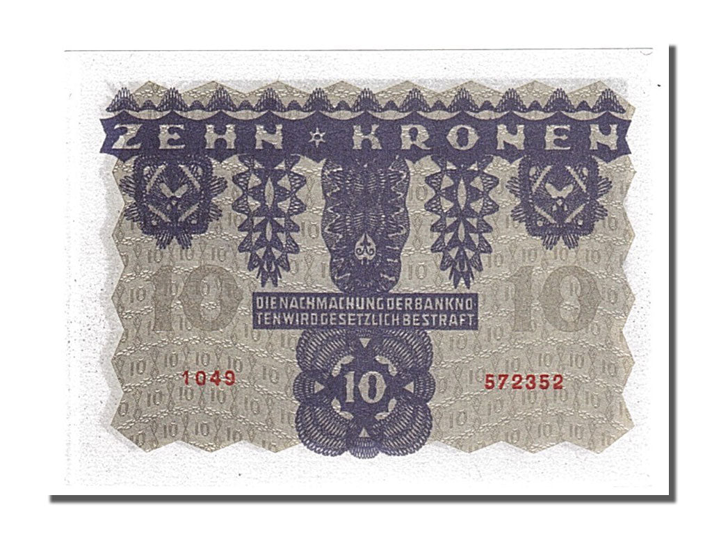 Banconote, Austria, 10 Kronen, 1922, 1922-01-02, FDS