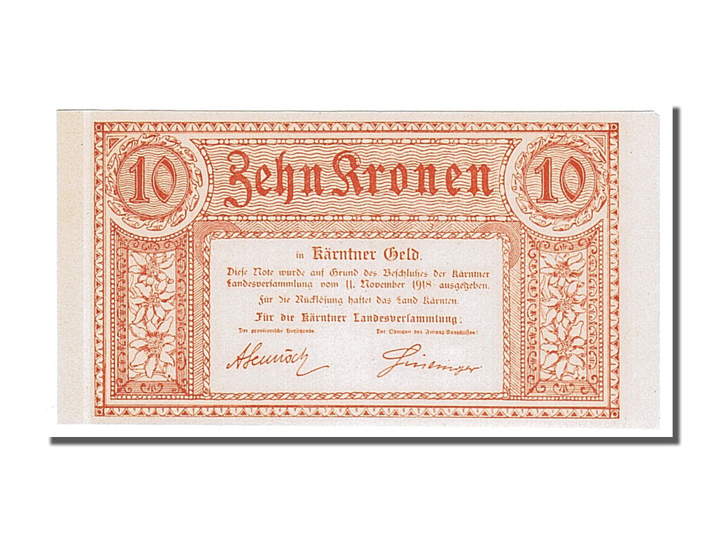 Austrian States, 10 Kronen, 1918, KM #S101, 1918-11-11, UNC(63)