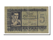 Austria, 5 Schilling, 1944, KM #105, 1945-09-04, VF(20-25)