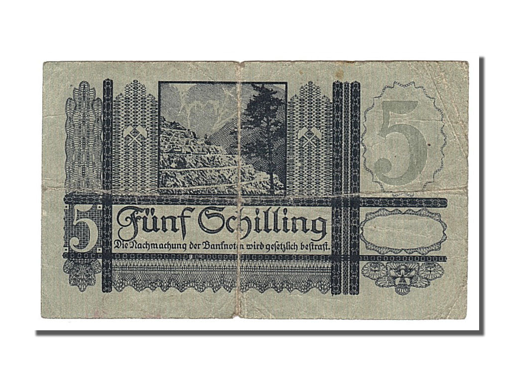 Austria, 5 Schilling, 1944, KM #105, 1945-09-04, VF(20-25)