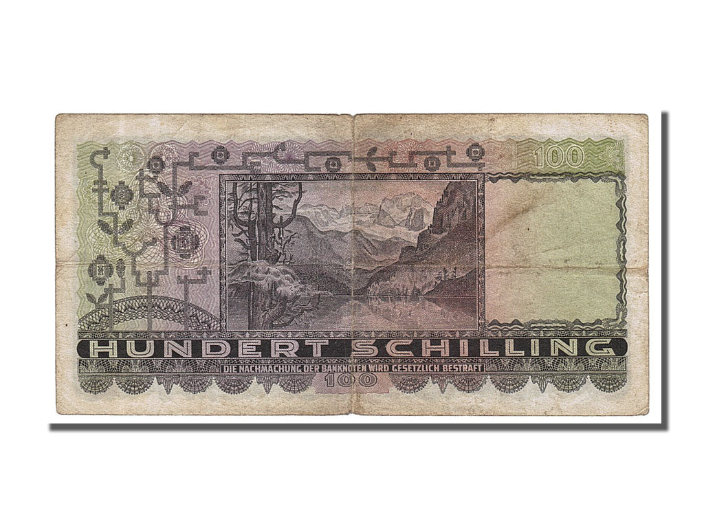 Austria, 100 Schilling, 1947, KM #124, 1947-01-02, VF(30-35), 1018