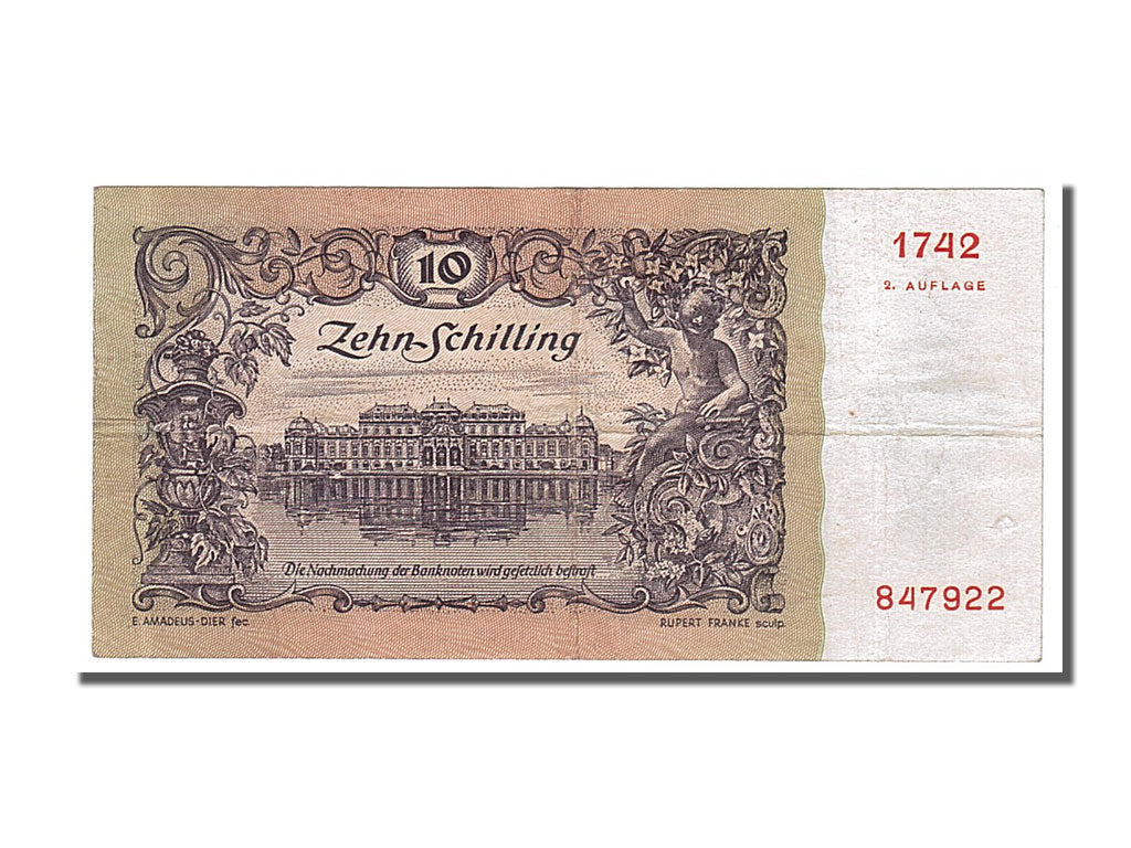 Austria, 10 Schilling, 1950, KM #128, 1950-01-02, EF(40-45), 1742