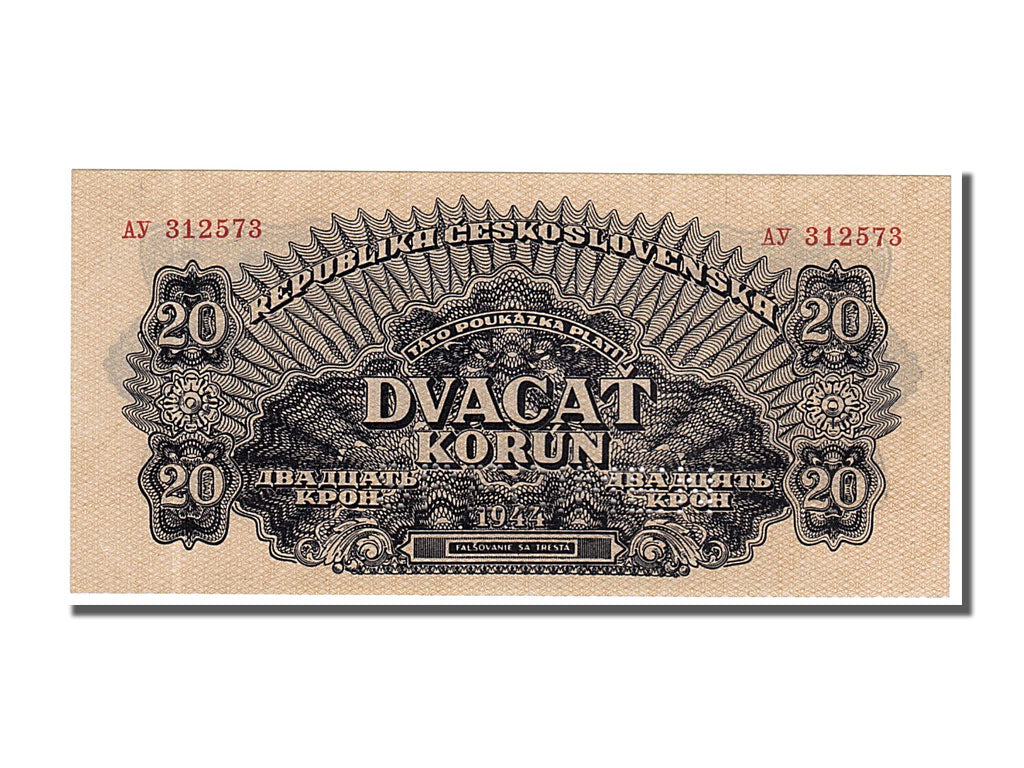 Cecoslovacchia, 5 Korun, 1944, FDS