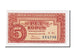Billet, Tchécoslovaquie, 5 Korun, 1945, NEUF
