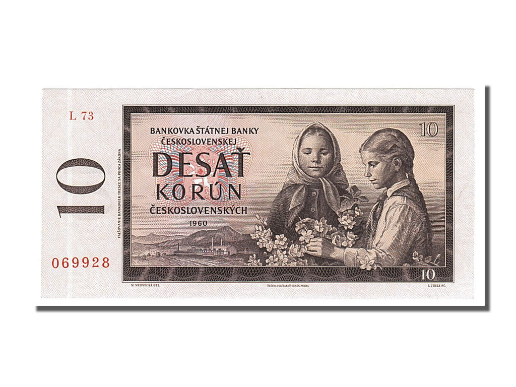 Cecoslovacchia, 10 Korun, 1960, FDS