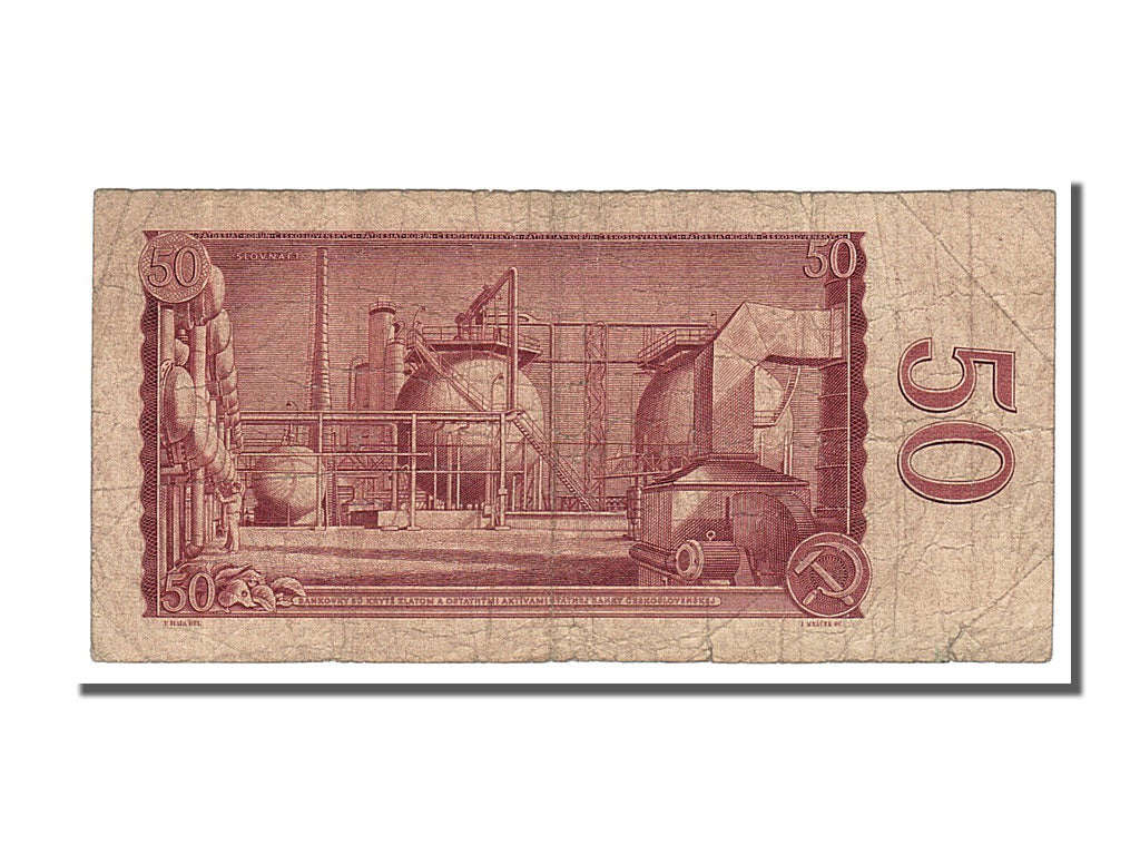 Czechoslovakia, 50 Korun, 1964, KM #90b, VF(20-25), G07