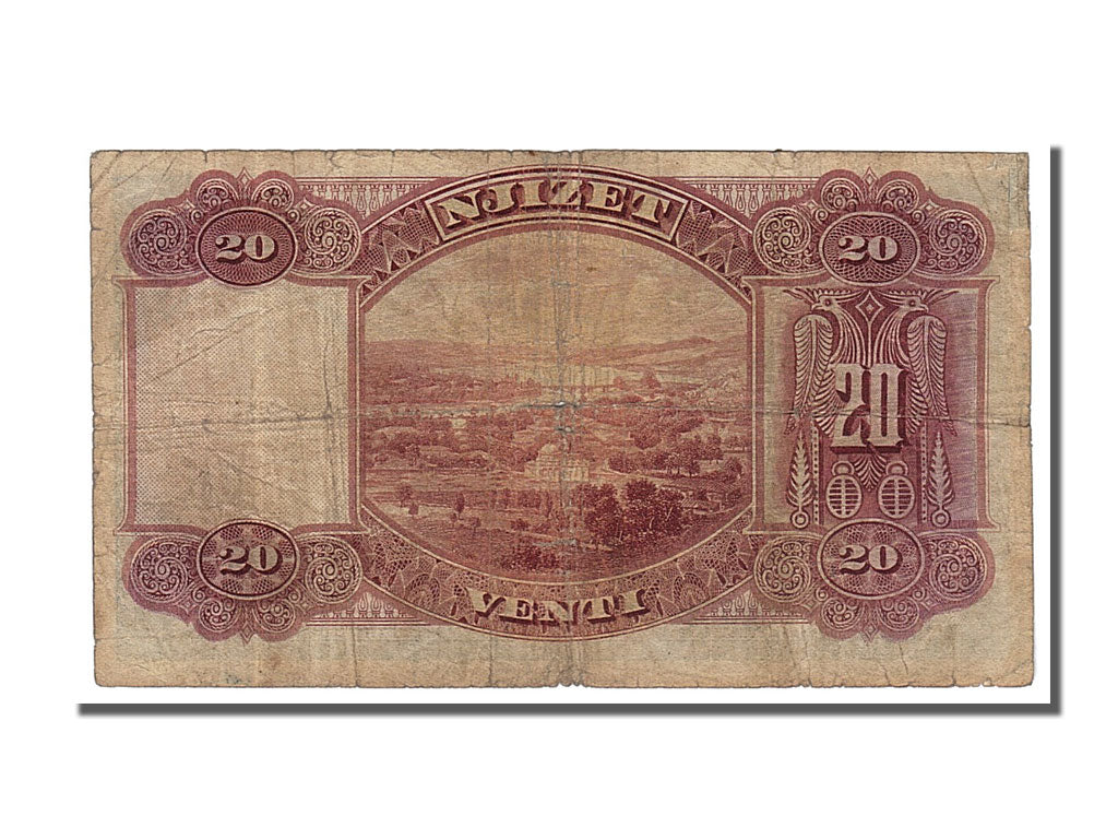 Billete, 20 Franka Ari, 1926, Albania, BC