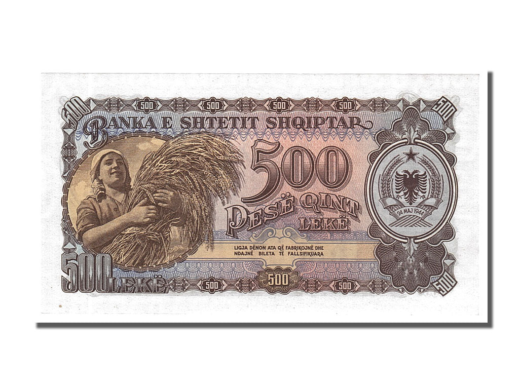 Banconote, Albania, 500 Lekë, 1957, FDS