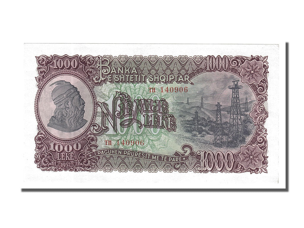 Albania, 1000 Lekë, 1957, SPL