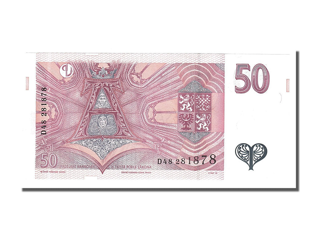 Czech Republic, 50 Korun, 1997, KM #17, UNC(65-70), D48281878