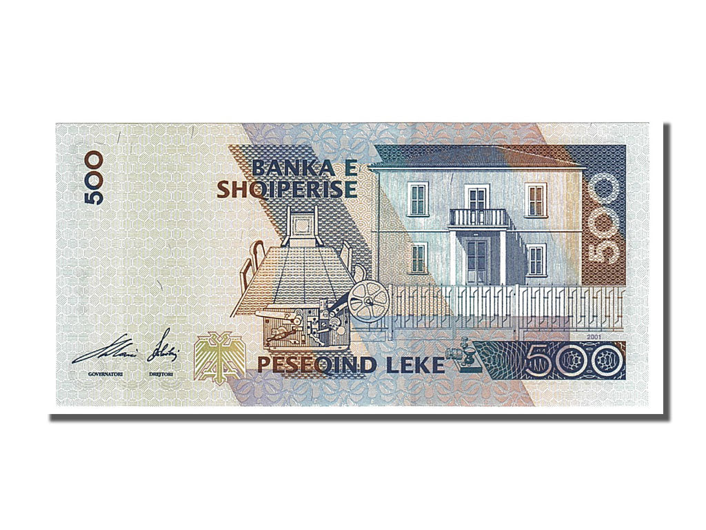 Albania, 500 Lekë, 2001, KM #68, UNC(65-70), UD541931