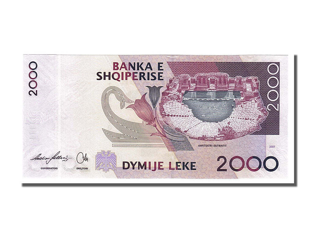 Billete, 2000 Lekë, 2007, Albania, UNC