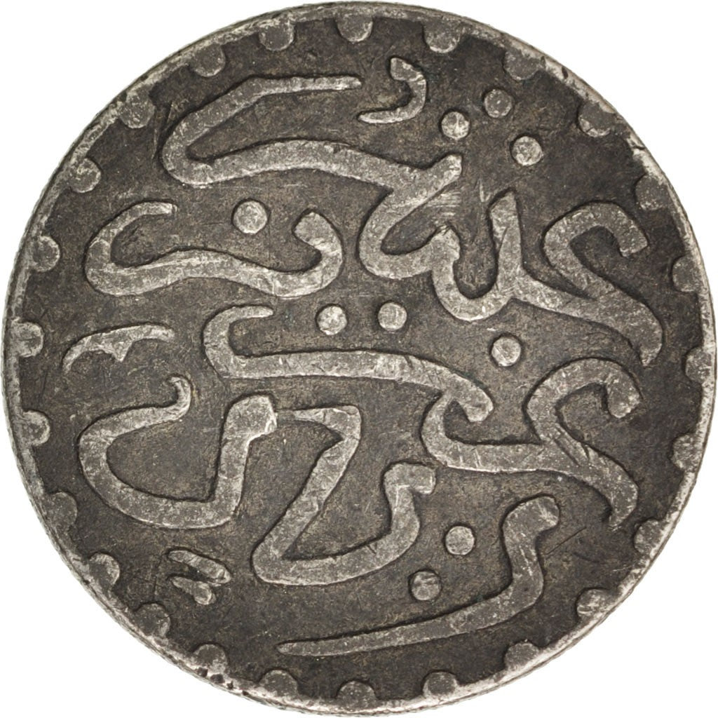 Morocco, 'Abd al-Aziz, 1/10 Rial, Dirham, 1902, bi-England,London,EF(40-45),KM19