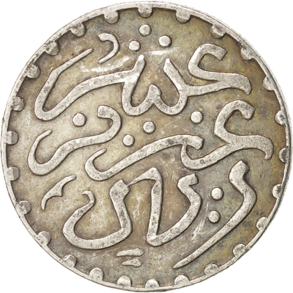 Coin, Morocco, 'Abd al-Aziz, 1/10 Rial, Dirham, 1902, bi-England, London