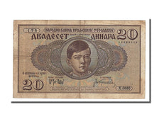 Yugoslavia, 20 Dinara, 1936, KM #30, 1936-09-06, EF(40-45), X.0560