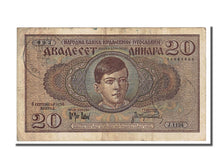 Yugoslavia, 20 Dinara, 1936, KM #R11, 1936-09-06, AU(50-53), J.1124