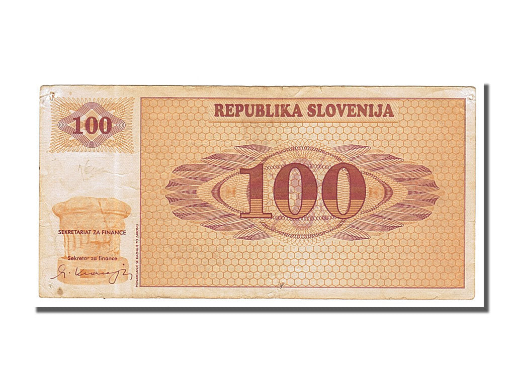 Slovenia, 100 Tolarjev, 1990, BB