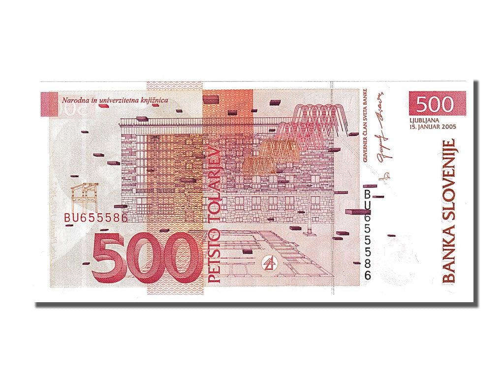 Banknote, Slovenia, 500 Tolarjev, 2005, 2005-01-15, UNC(65-70)
