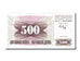Banknote, Bosnia - Herzegovina, 500 Dinara, 1992, 1992-07-01, UNC(65-70)