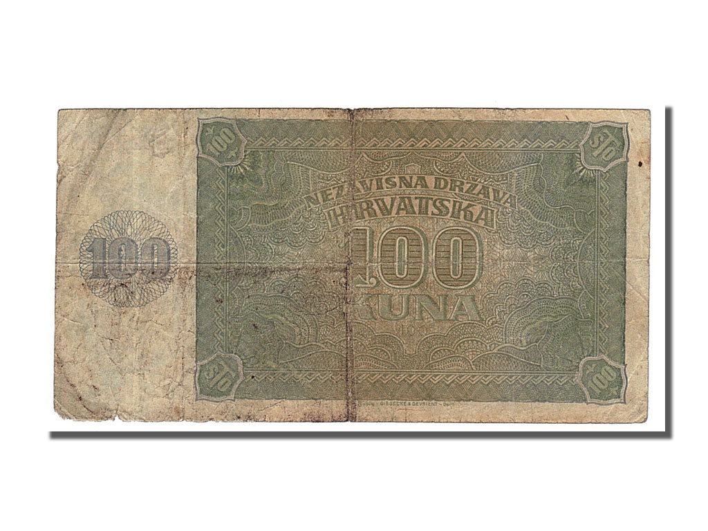 Croatia, 100 Kuna, 1941, KM #2a, 1941-05-26, VF(20-25), F3239550