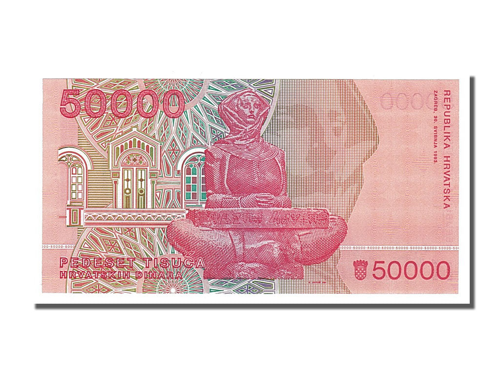 Banknote, Croatia, 50,000 Dinara, 1993, 1993-05-30, UNC(65-70)