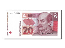 Biljet, Kroatië, 20 Kuna, 1993, 1993-10-31, NIEUW