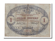 Montenegro, 1 Perper, 1914, KM #15, 1914-07-25, EF(40-45), P.42