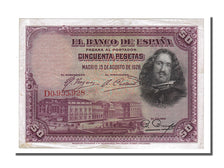 Banknote, Spain, 50 Pesetas, 1928, 1928-08-15, AU(55-58)