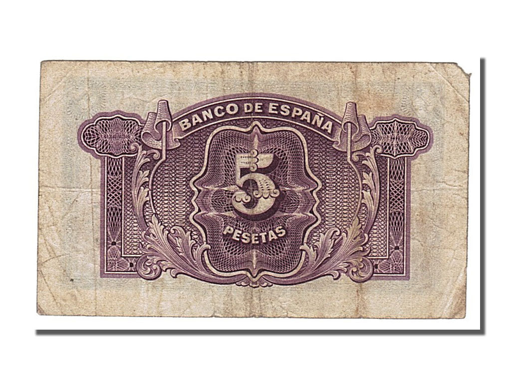Banknote, Spain, 5 Pesetas, 1935, VF(20-25)