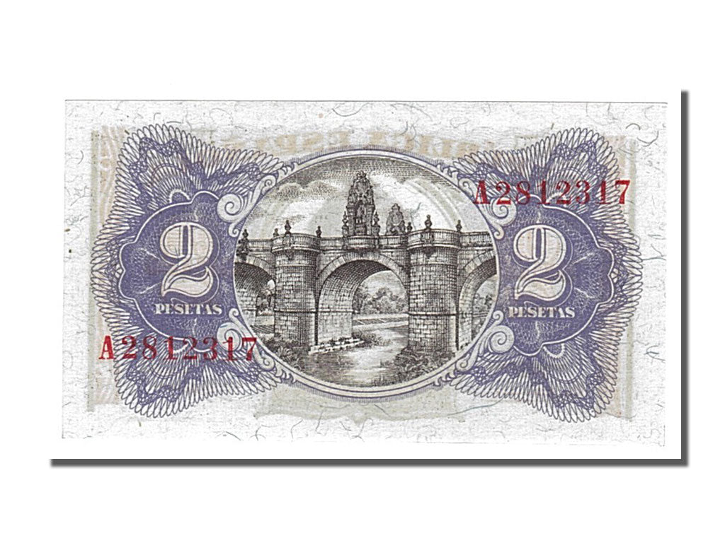 Spagna, 2 Pesetas, 1938, FDS