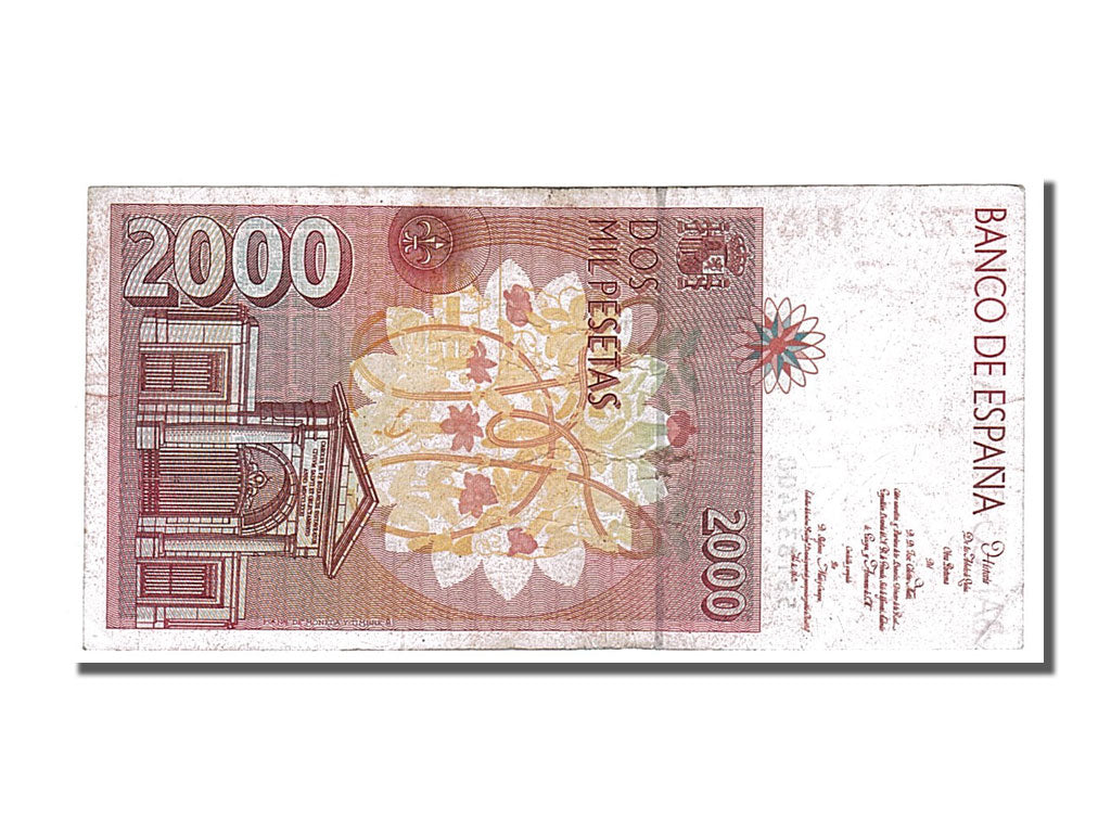 Banconote, Spagna, 2000 Pesetas, 1992, 1992-04-24, BB