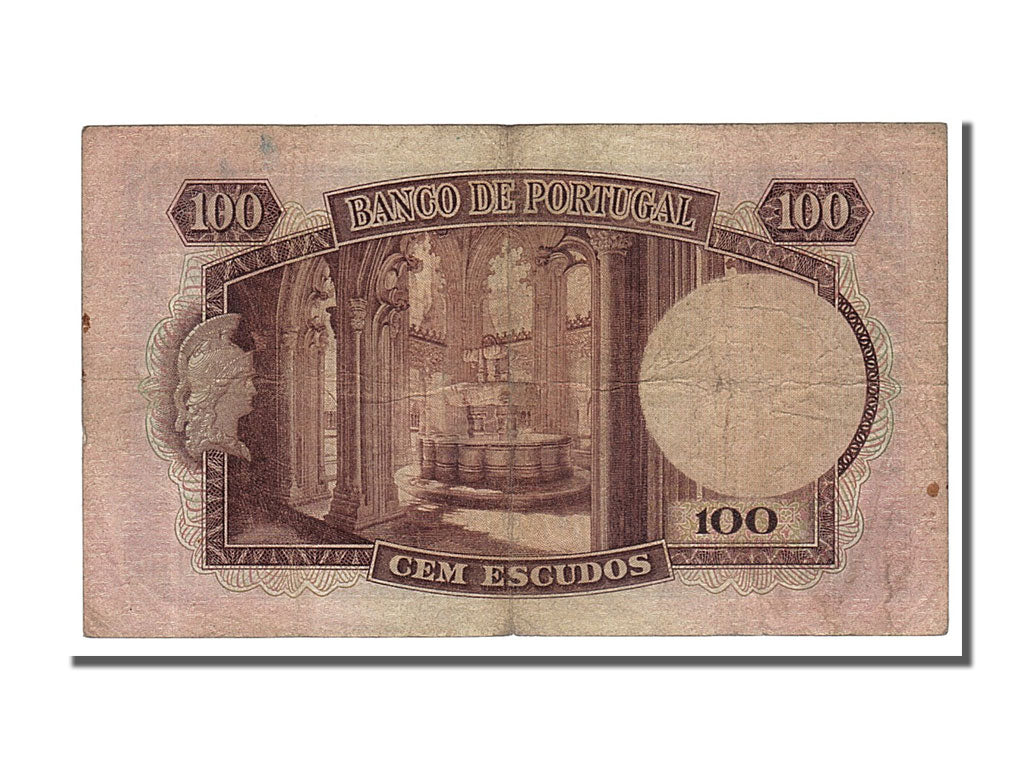 Portugal, 100 Escudos, 1954, KM #159a, 1954-06-22, VF(30-35), 17771