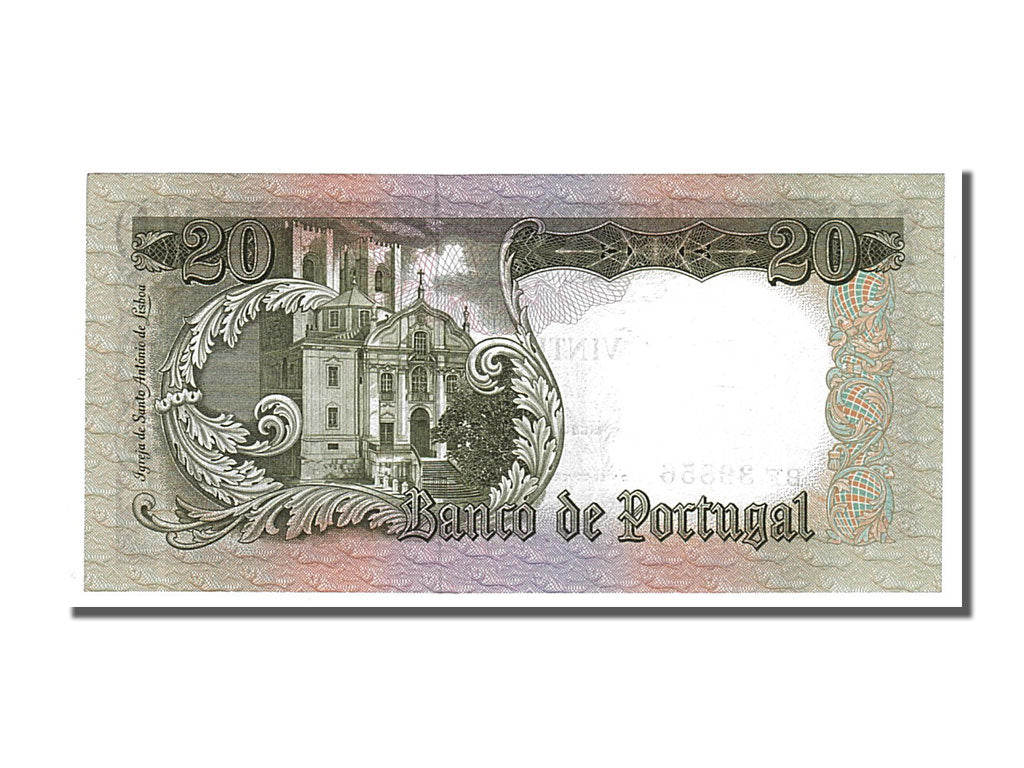 Banknote, Portugal, 20 Escudos, 1964, 1964-05-26, UNC(65-70)