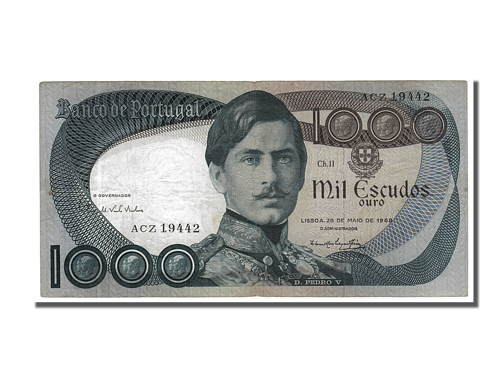 Banknote, Portugal, 1000 Escudos, 1968, 1968-05-28, EF(40-45)