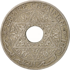 Morocco, Yusuf, 25 Centimes, bi-Bariz, Paris, EF(40-45), Copper-nickel, KM:34