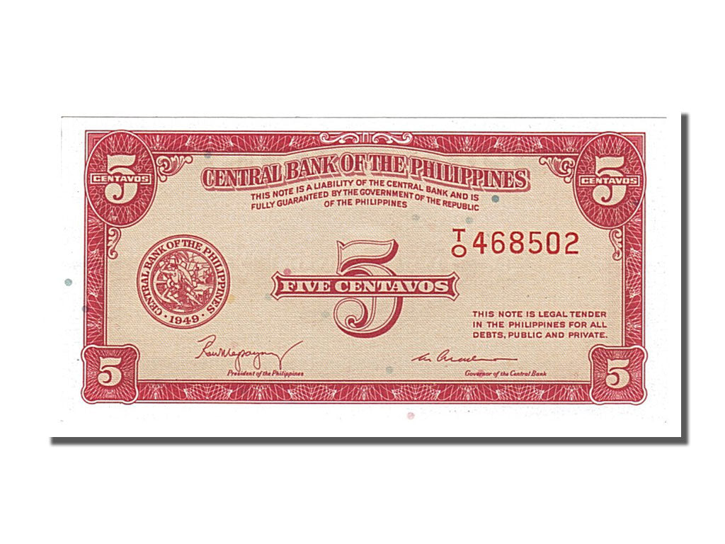 Filippine, 5 Centavos, 1949, FDS
