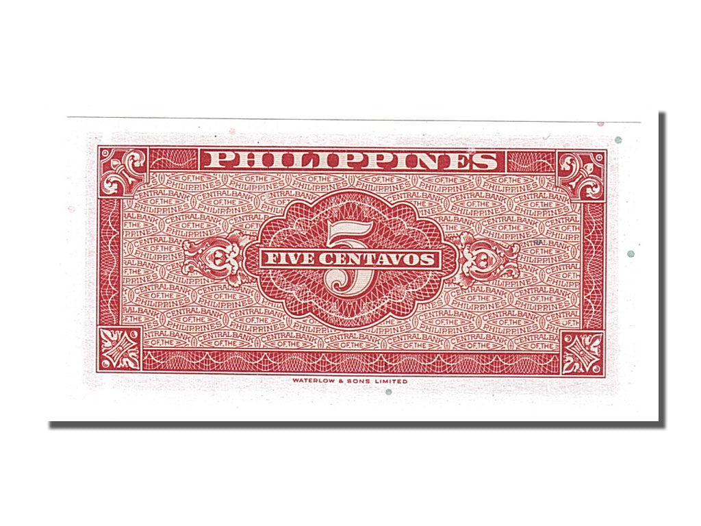 Banconote, Filippine, 5 Centavos, 1949, FDS
