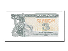 Banconote, Ucraina, 3 Karbovantsi, 1994, FDS