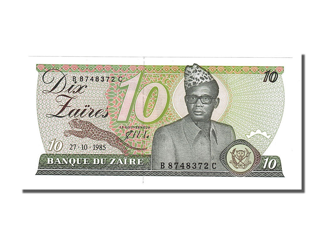 Banknote, Zaire, 10 Zaïres, 1985, 1985-10-27, UNC(65-70)