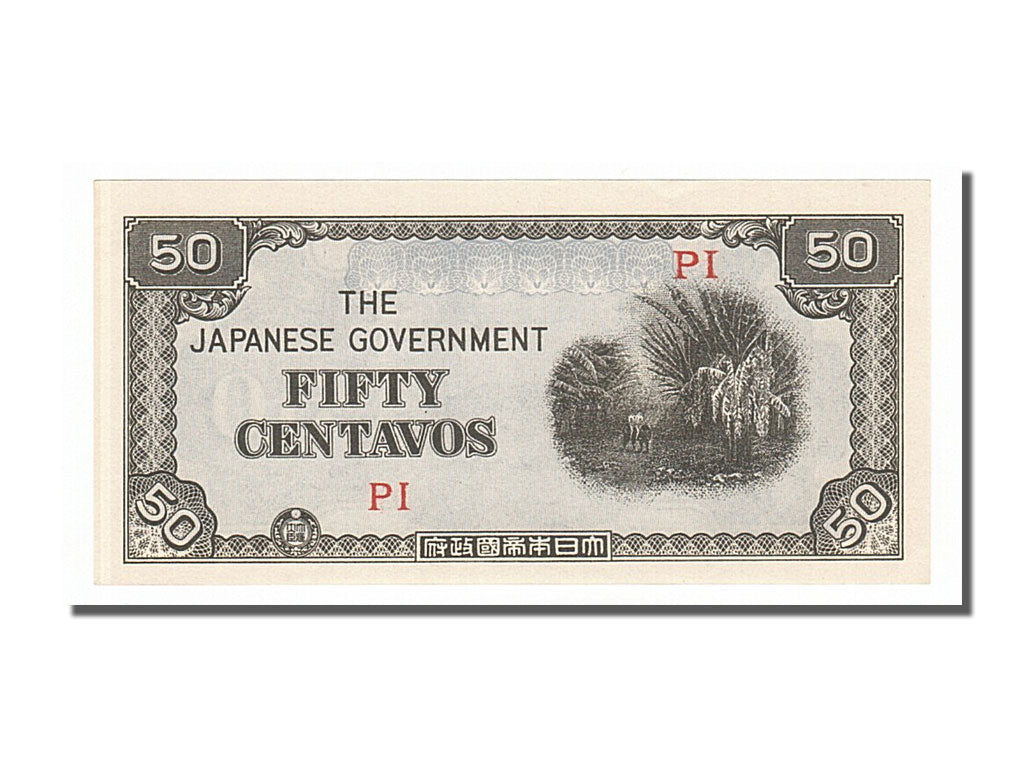Banconote, Filippine, 50 Centavos, 1942, FDS