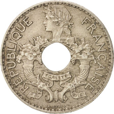 FRENCH INDO-CHINA, 5 Cents, 1939, Paris, AU(50-53), Nickel-brass, KM:18.1a