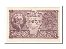 Italy, 5 Lire, 1944, KM #31b, 1944-11-23, UNC(65-70), 0216