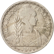 Coin, FRENCH INDO-CHINA, 10 Cents, 1941, EF(40-45), Copper-nickel, KM:21.1a