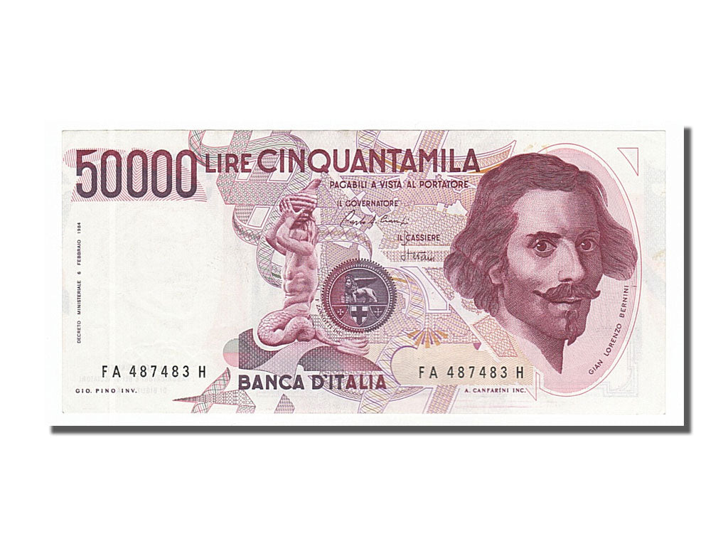 Geldschein, Italien, 50,000 Lire, 1984, 1984-02-06, SS+