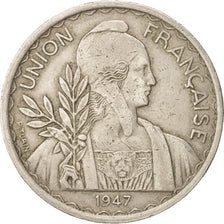 FRENCH INDO-CHINA, Piastre, 1947, Paris, EF(40-45), Copper-nickel, KM:32.2