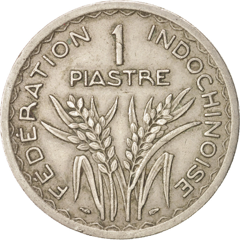 FRENCH INDO-CHINA, Piastre, 1947, Paris, EF(40-45), Copper-nickel, KM:32.2