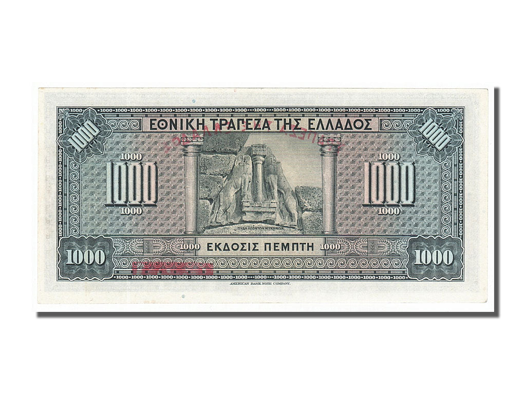 Greece, 1000 Drachmai, 1926, KM #100b, 1926-11-04, UNC(63), AZ031