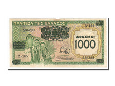 Greece, 1000 Drachmai on 100 Drachmai, 1939, KM #111a, VF(30-35), A-165